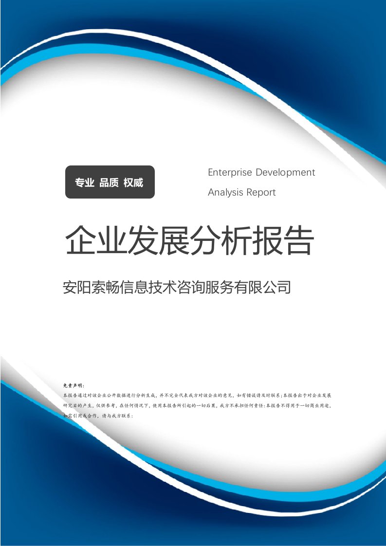 安陽索暢信息技術(shù)咨詢服務(wù) 發(fā)展現(xiàn)狀、核心優(yōu)勢與未來展望分析報告